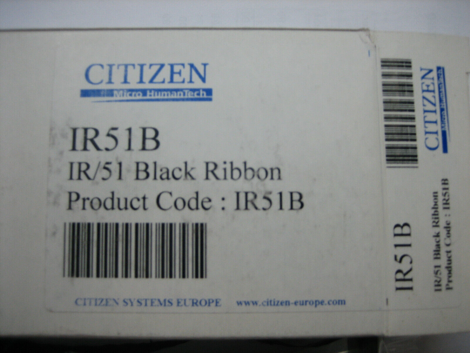 Original Citizen Ribbon Colour Ribbon IR-51 Black for IDP-562