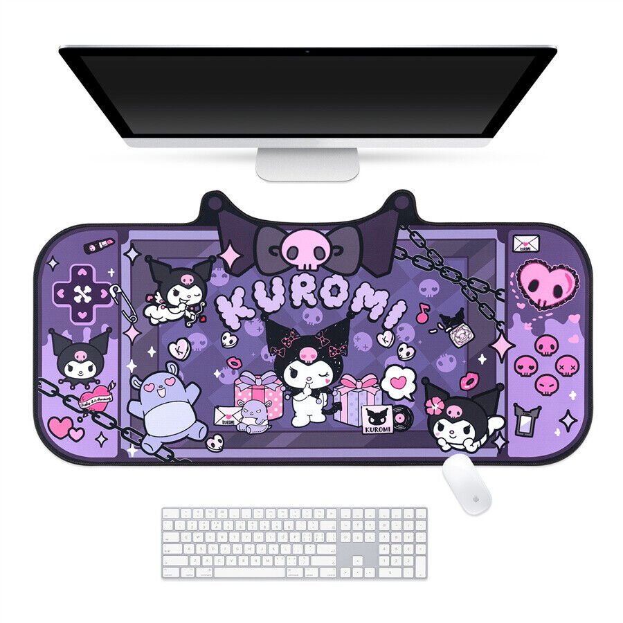 Cute Kuromi Large Game Mouse Pad Table Mat Cartoon Non-slip Thickened Mouse Mat 
