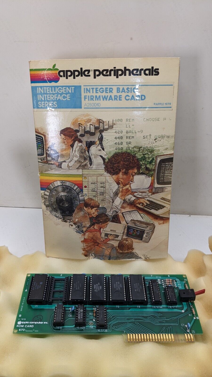 Rare Vintage Apple Integer Basic Firmware Card A2B0010 Apple 1979