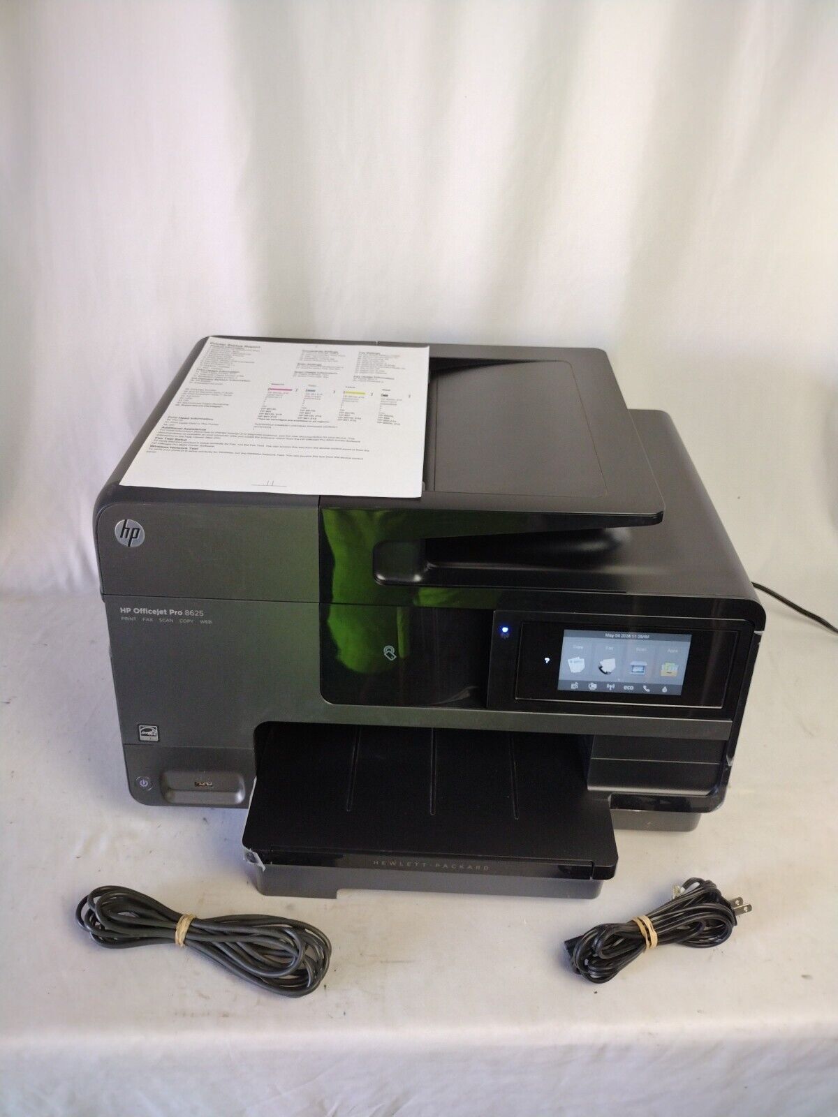 HP Officejet Pro 8625 All-in-One Printer Black Fax Scan Copy Working with Ink