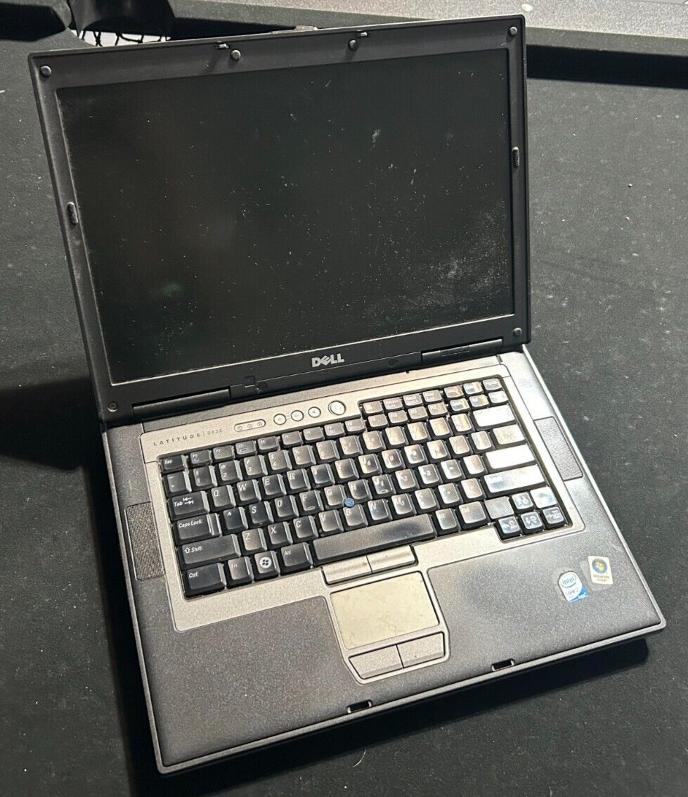 Dell Latitude D830 Laptop Core 2 Duo NO RAM NO HDD FOR PARTS ONLY