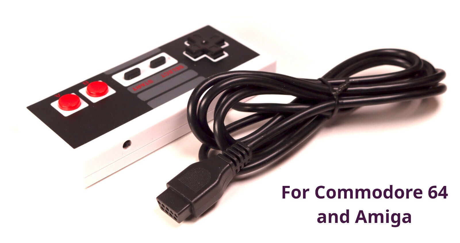 NES64 - Nintendo NES controller for Commodore 64 C64 / Amiga (ASSEMBLED)