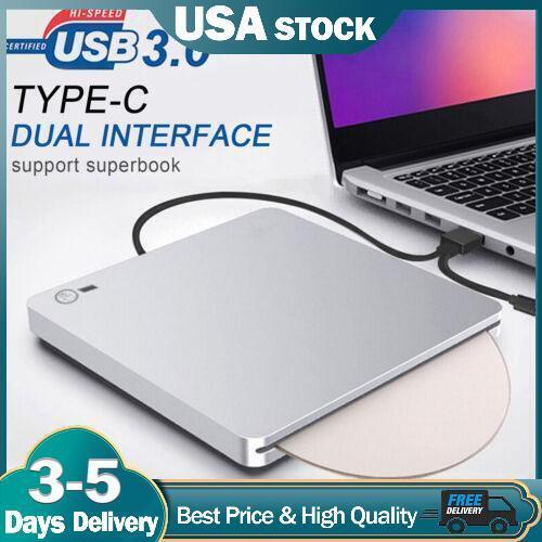 Genuine Bluray Burner External USB 3.0 Player DVD CD BD Recorder Drive Silver T5