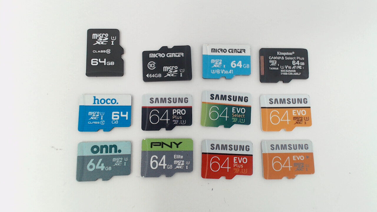 Lot of 12 - 16GB Various Brands Micro SD Memory Cards