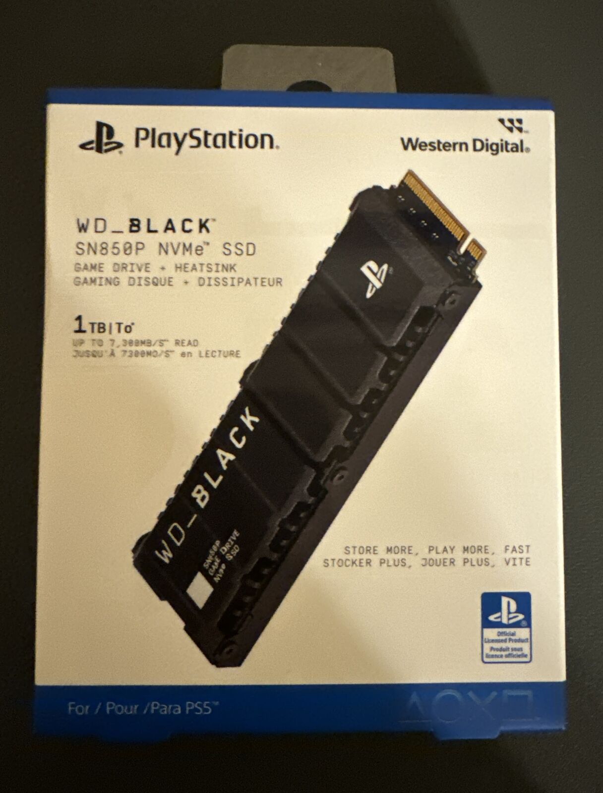 NEW WD BLACK SN850P 1TB Internal SSD Solid State Drive PS5 WDBBYV0010BNC-WRSN