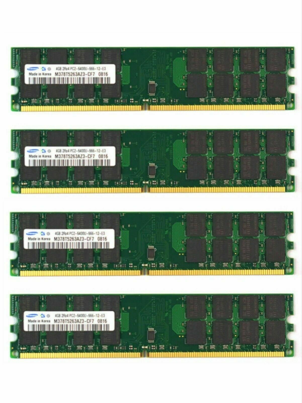 Samsung (16GB) 4X4GB DDR2 800MHz PC2-6400 AMD DIMM Desktop 240pin Memory Ram