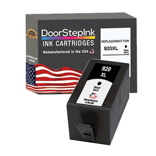 DoorStepInk Remanufactured In The USA For HP 920XL Black MICR 