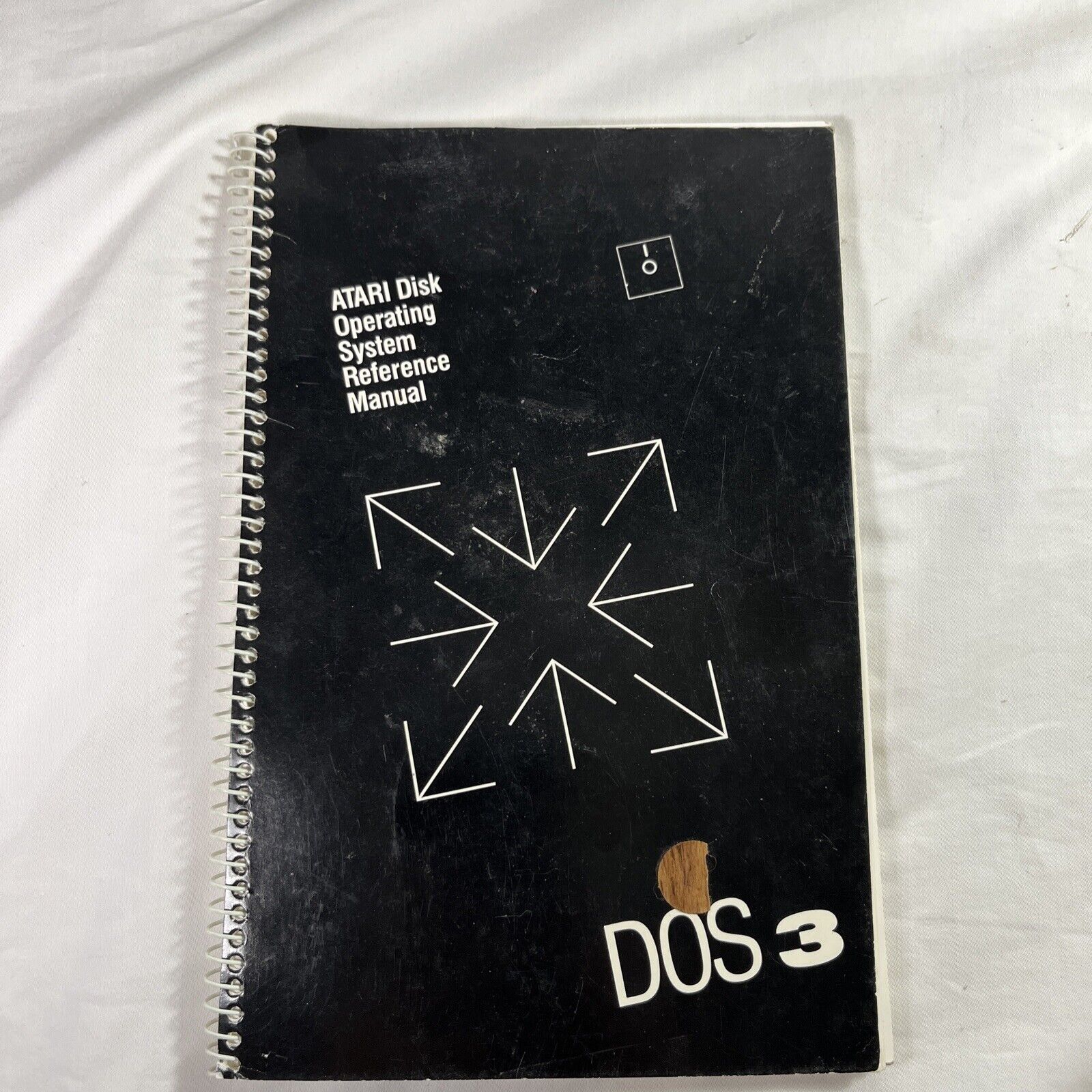 Vtg 1983 ATARI Disk Operating System III Reference Manual DOS 3 Spiral Bound