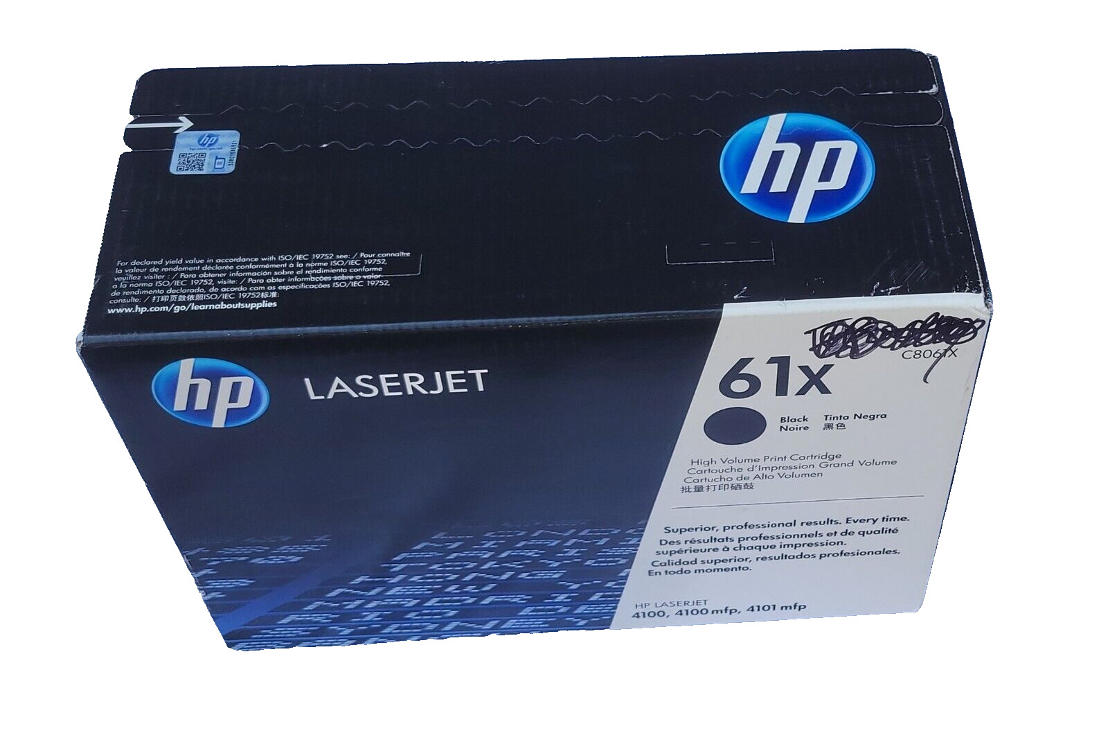 HP LASERJET 61X C8061X High Volume Black Toner Cartridge NEW SEALED Genuine OEM