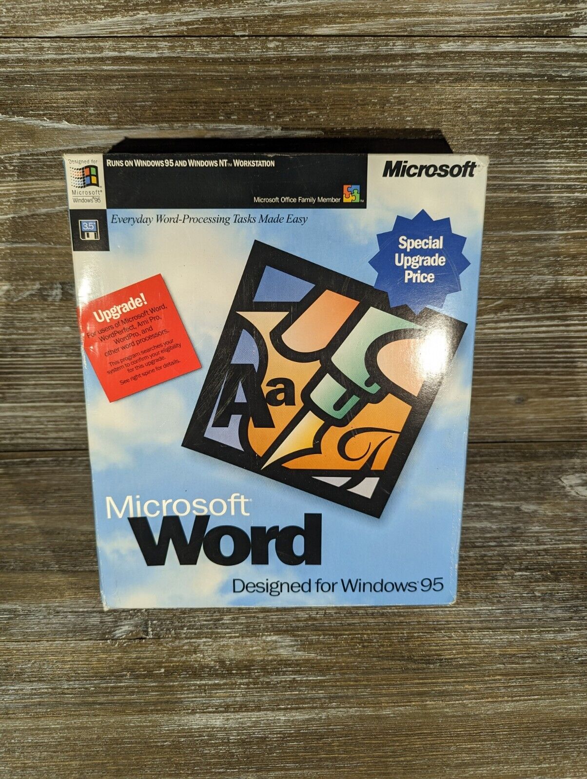 Microsoft MS Word for Windows 95 & NT Upgrade 3.5\