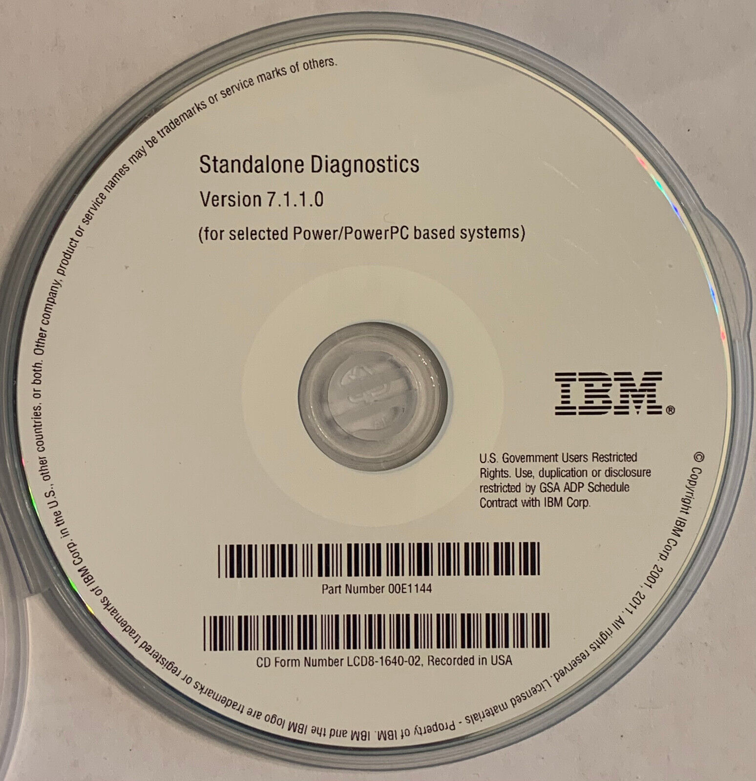 IBM pSeries & RS/6000 Standalone Diagnostics CD