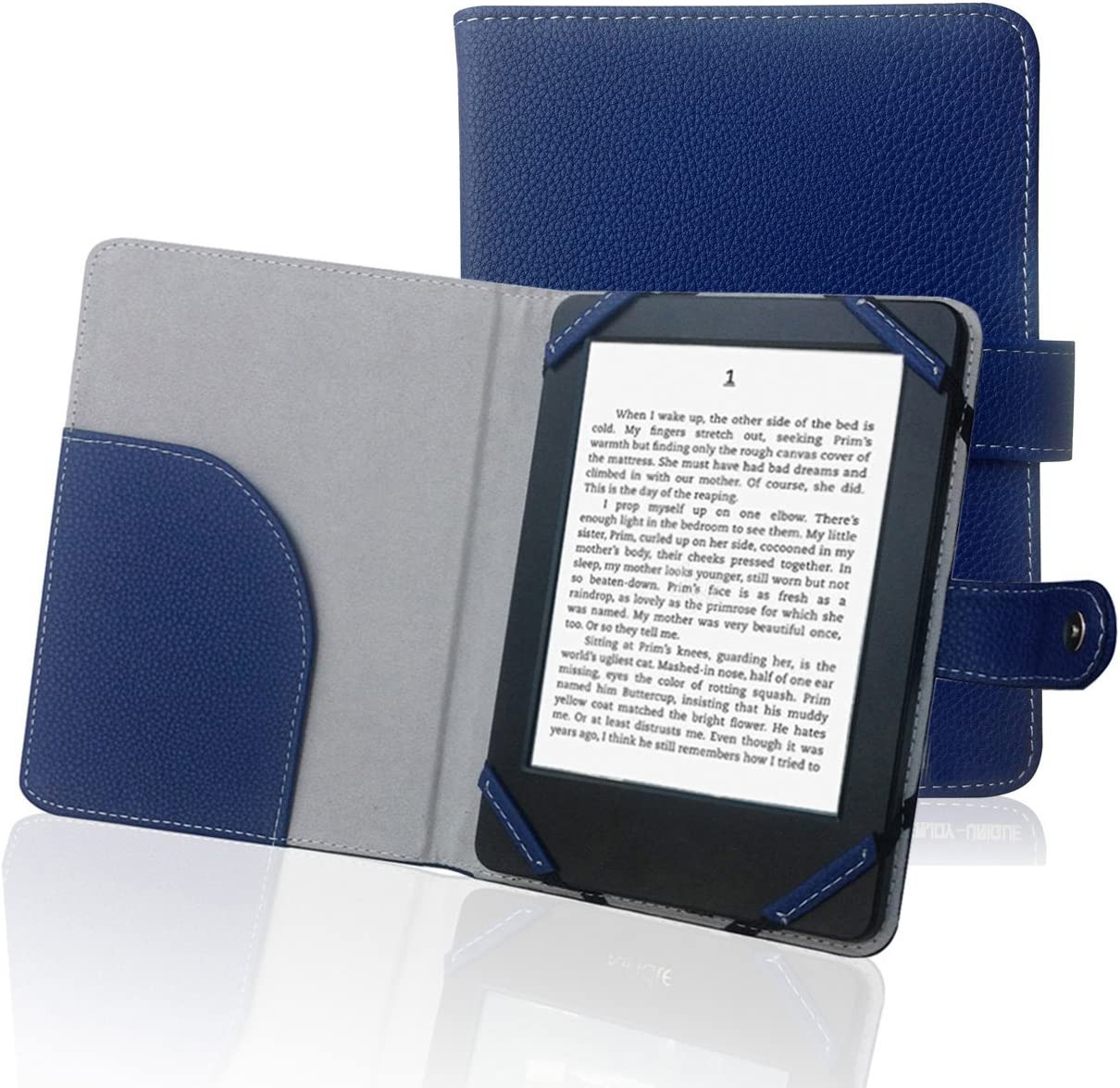 Book Style Pu Leather Case Cover Compatible with Barnes & Noble Nook Glowlight