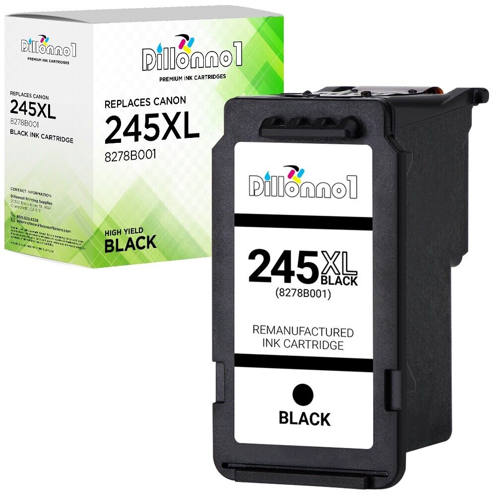 PG245XL 1-Black Ink Cartridges for Canon PIXMA iP2820 MG2420 MG2520 MG2555 