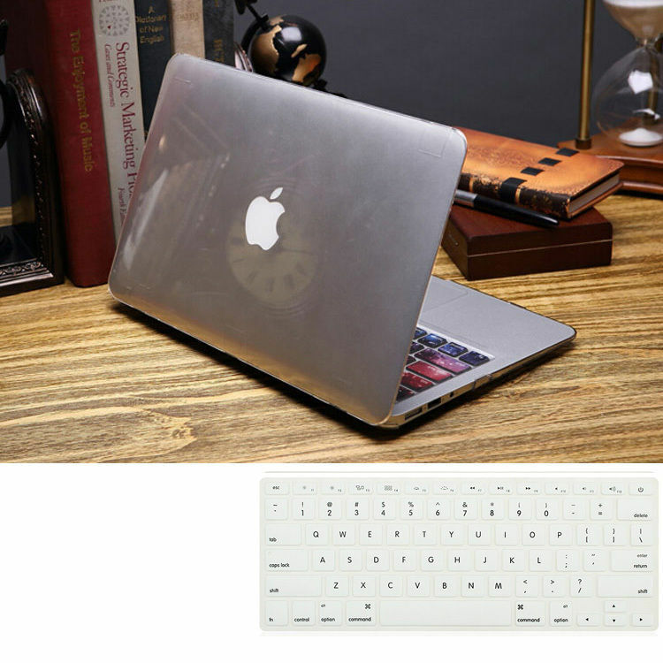 2in1 Matt Hard Case shell + Keyboard Cover for Macbook Air Pro 11 12 13 15 inch
