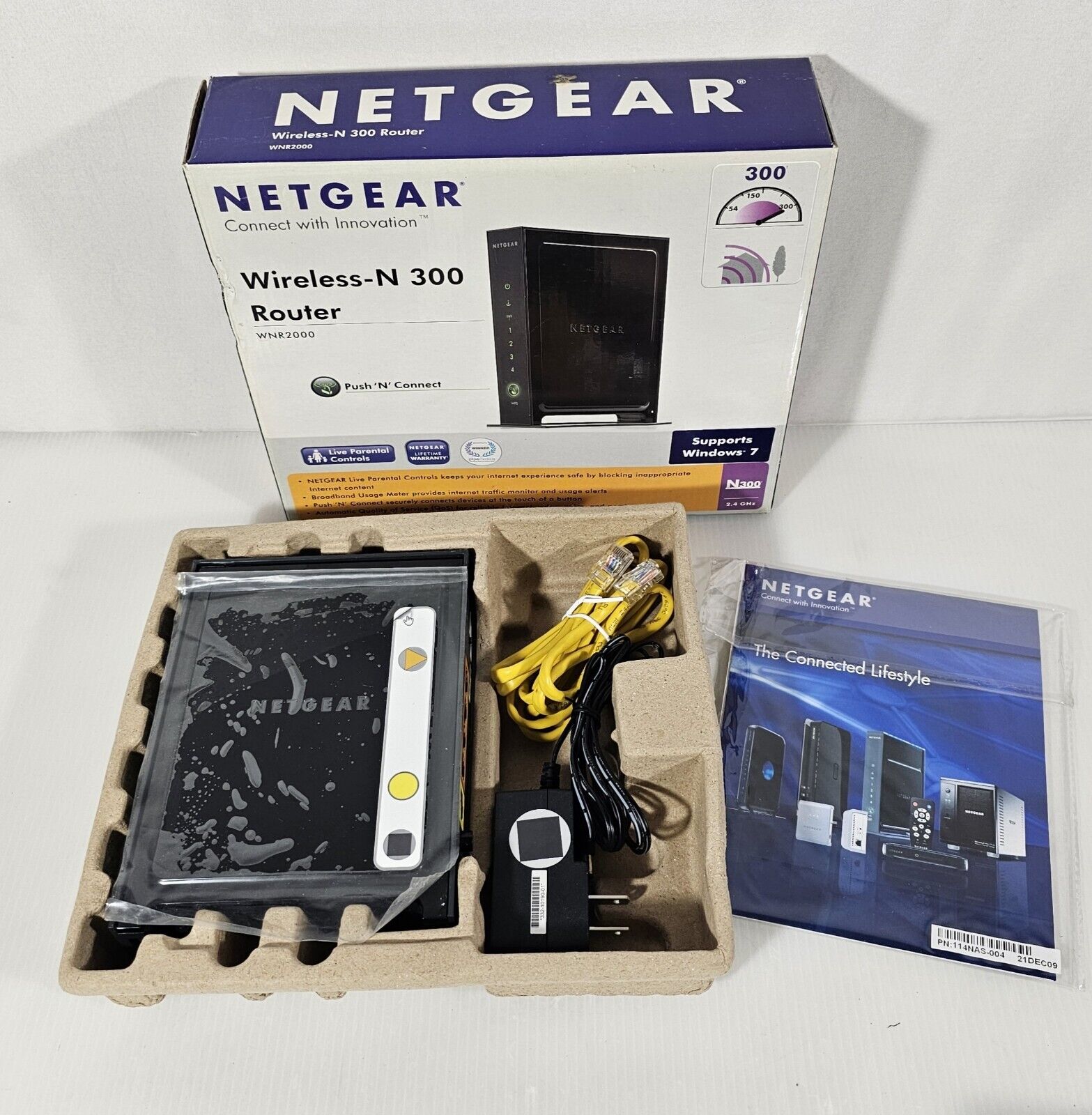 Netgear WNR2000 Wireless N Router, New Open Box