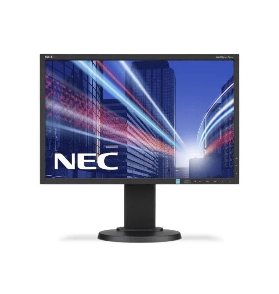 22inch LCD NEC MULTISYNC EA 223 WM Desktop Monitor with Accessories (Grade A)