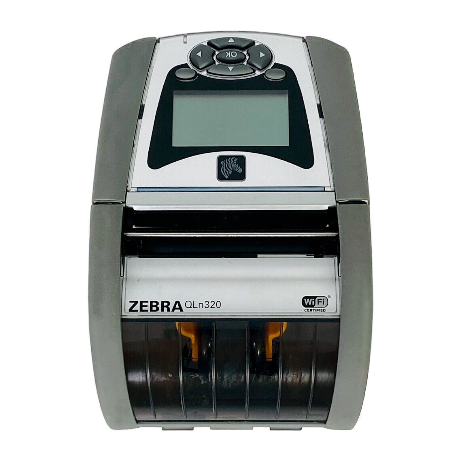 Zebra QLn320 Mobile Barcode Thermal Printer Wi-Fi BT USB NO Adapter/Battery