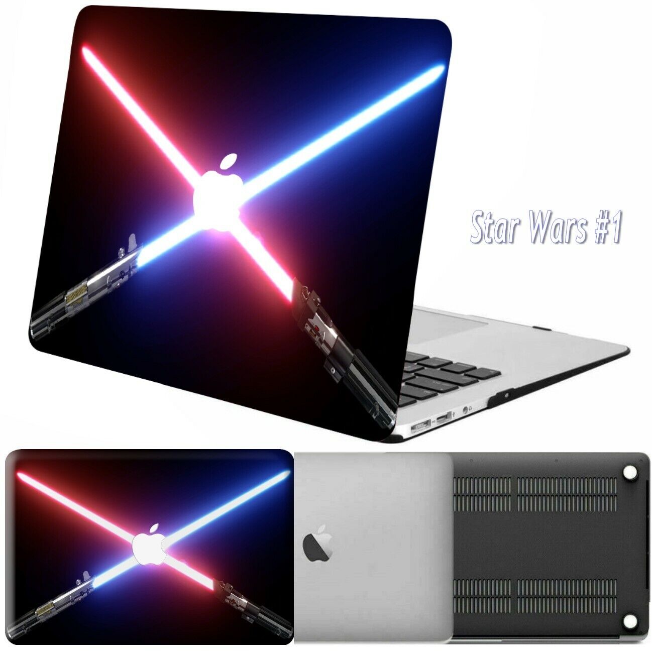 Star Wars Pattern Rubberized Hard Case KB Cover For New Macbook Pro 14 16\
