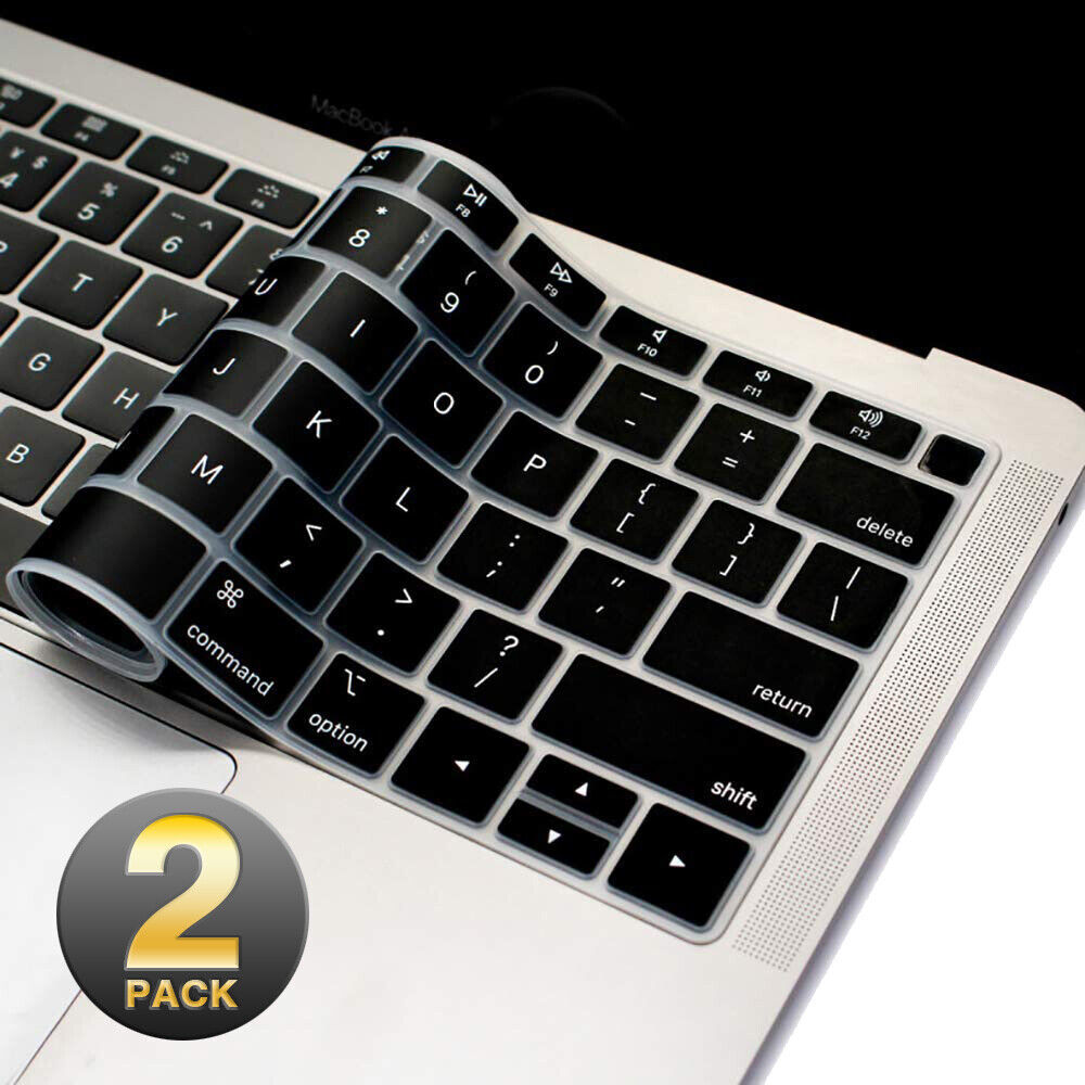 Against Key Wear, 2pack Keyboard Protector Skin Film for Macbook Pro 13\