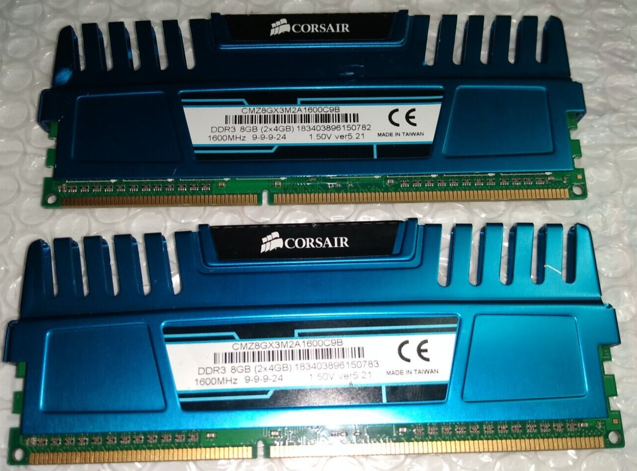 Corsair Vengeance 8GB Kit (2x4GB) 1600MHZ PC3-12800 DIMM RAM CMZ8GX3M2A1600C9B