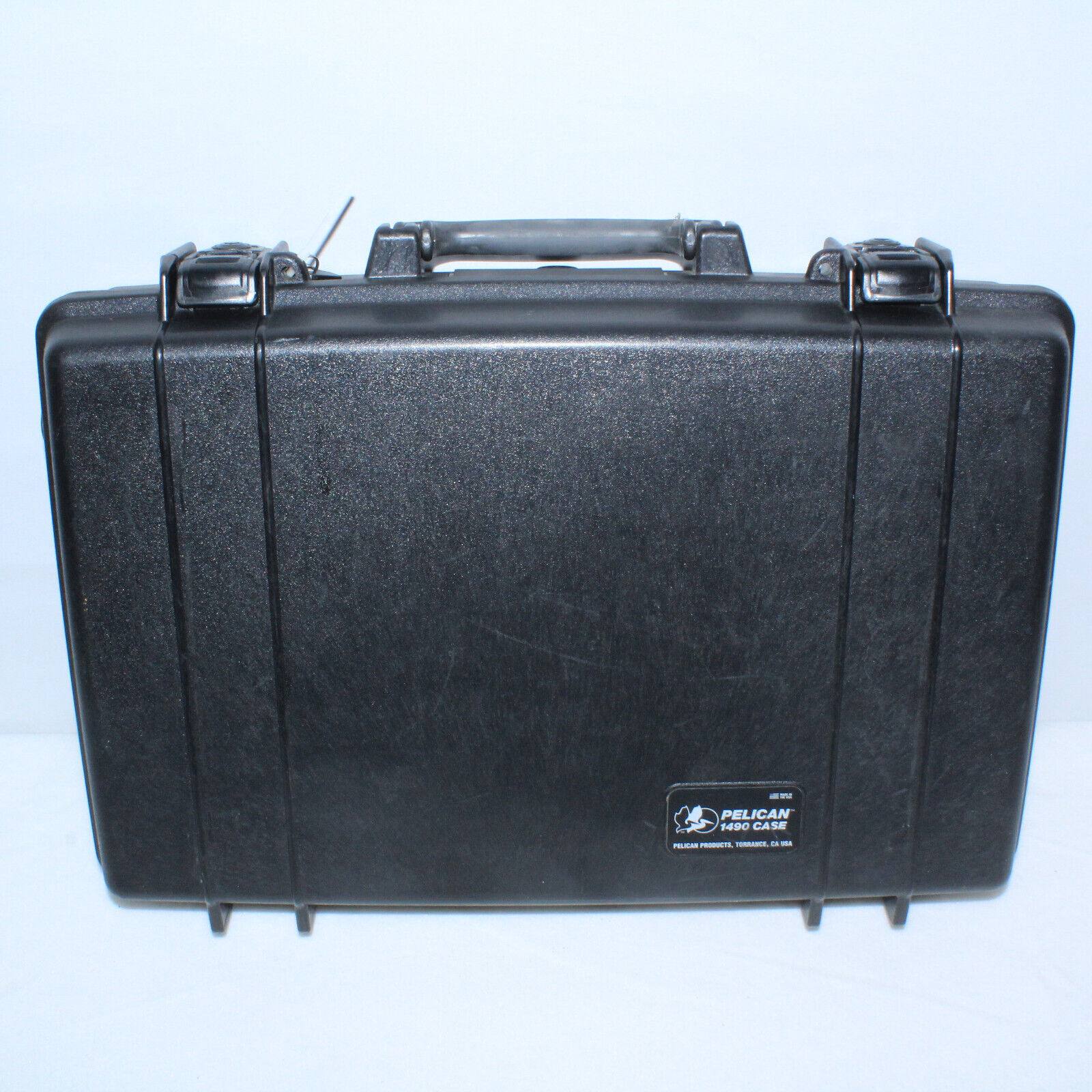 Black U.S. Military Surplus Waterproof Pelican 1490 Protector Laptop Case MINT