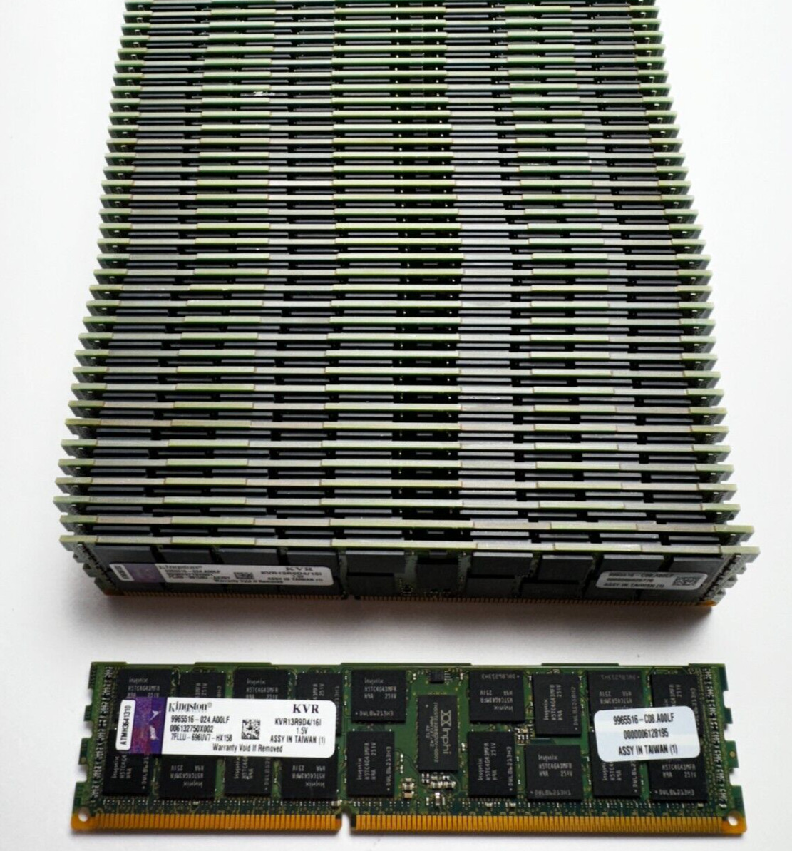 64GB Kingston (4x16GB) PC3-10600R ECC RDIMM 2Rx4 KVR13R9D4/16I Server Memory RAM