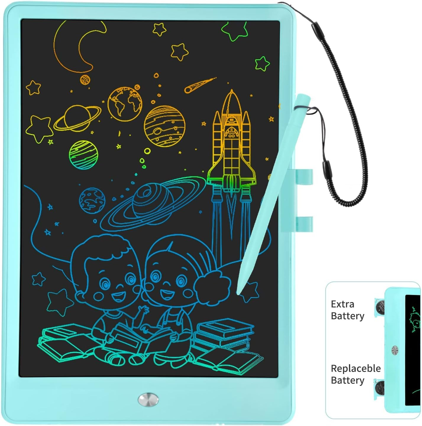 LCD Writing Tablet for Kids 10 Inch Colorful Toddler Doodle Board Drawing Tablet