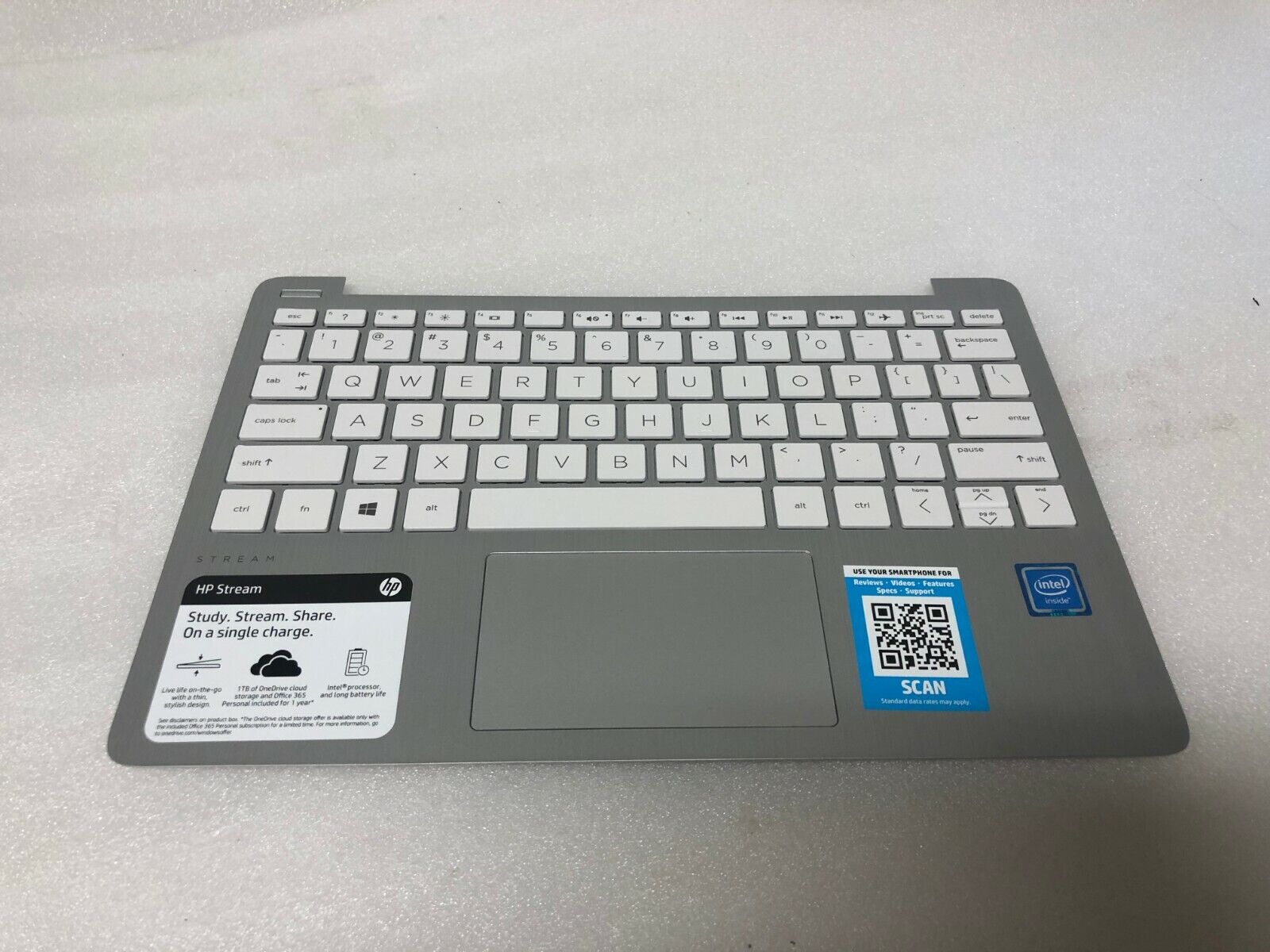 HP Stream 11-AK1012DX touch pad palmrest keyboard top cover