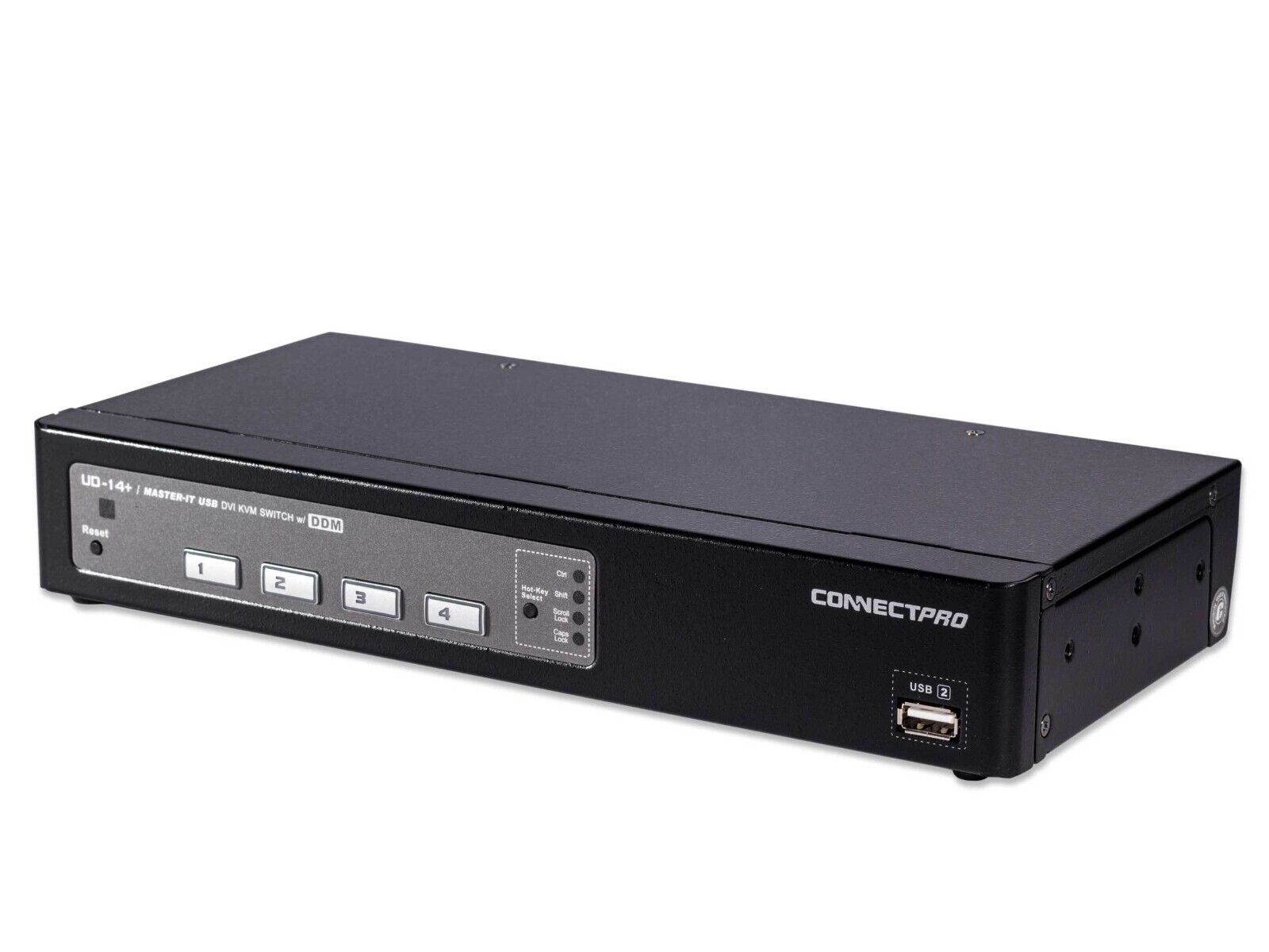 [ConnectPro]UD-14+ Industrial Grade 4-Port KVM Switch *Vinyl Wrap Available*