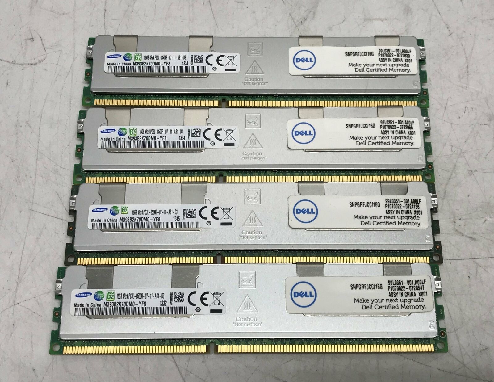 Samsung M393B2k70DM0 64GB 4x16G DDR3L 1066 PC3-8500R ECC Registered Server RAM