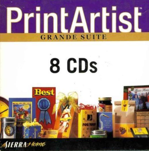 Print Artist 8 Grande Suite PC CD design crafts labels business cards etc 8CDs