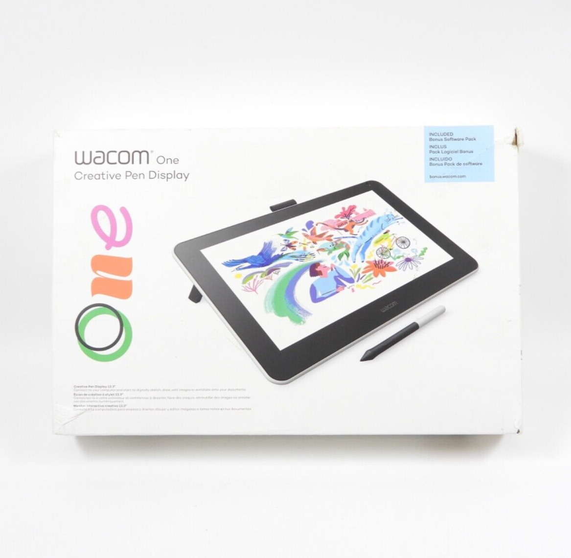 Wacom One Digital Graphics Drawing Tablet Screen 13.3\