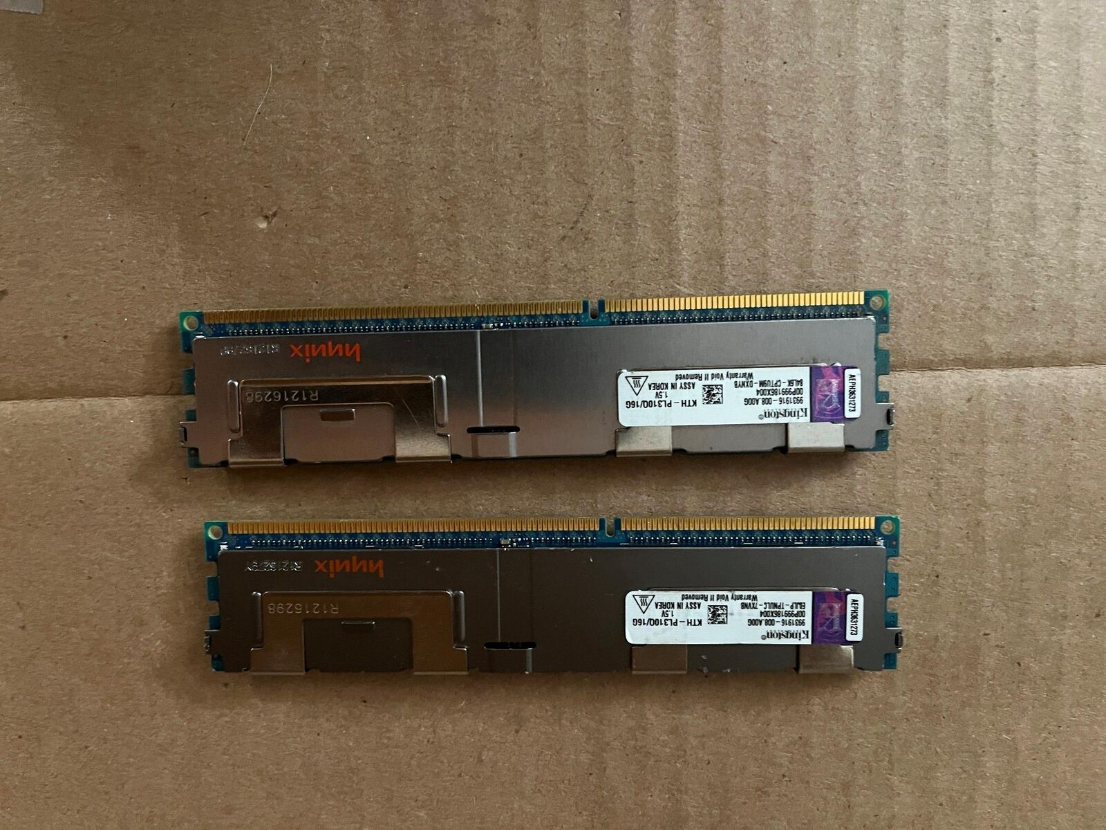 KINGSTON 32GB (16GBX2) KTH-PL310Q/16G DDR3 PC3-8500 REG DIMM MEMORY RAM F5-1(25)