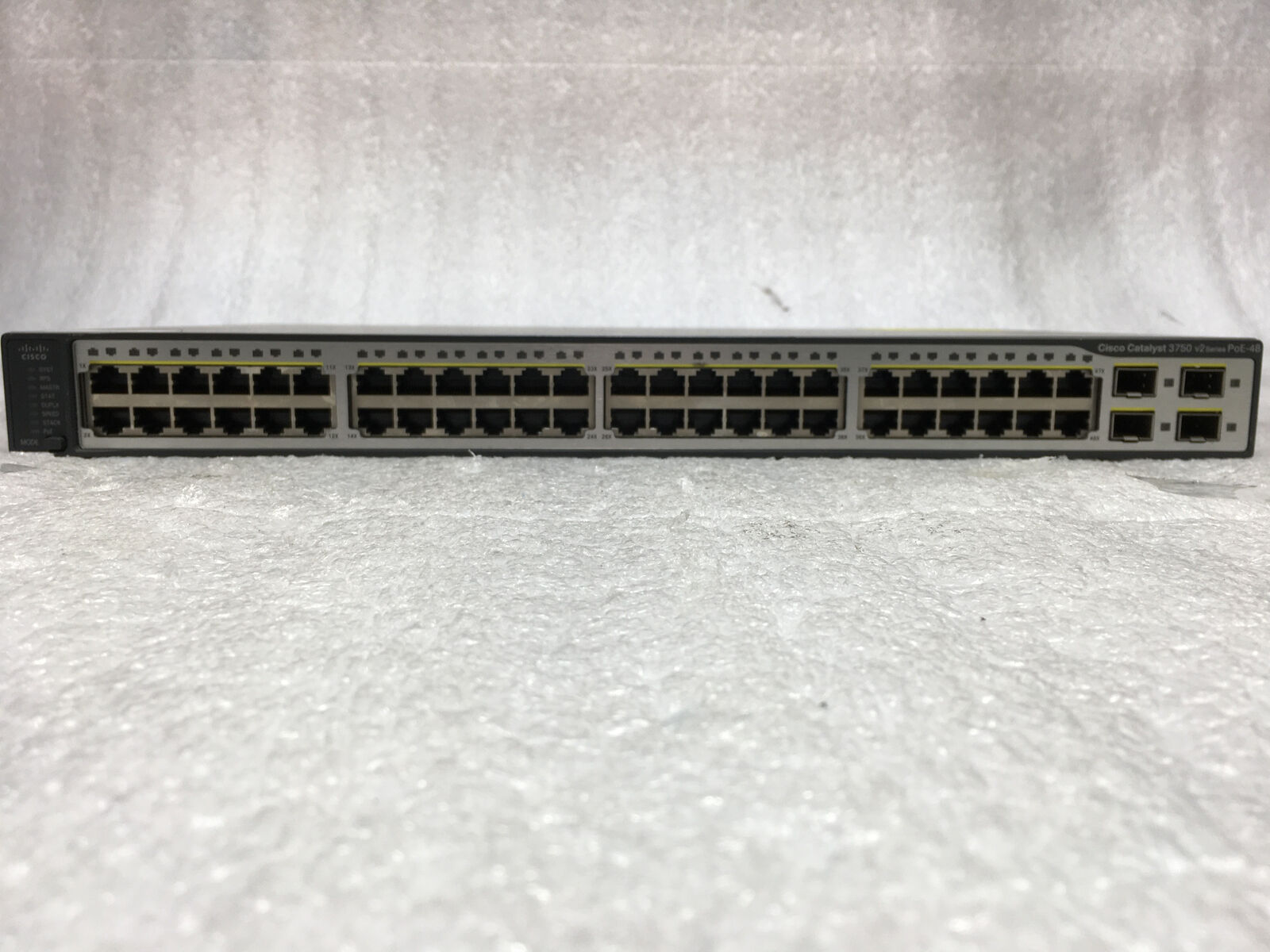 Cisco Catalyst 3750 v2 Series PoE-48 WS-C3750V2-48PS-S V02 Ethernet Switch