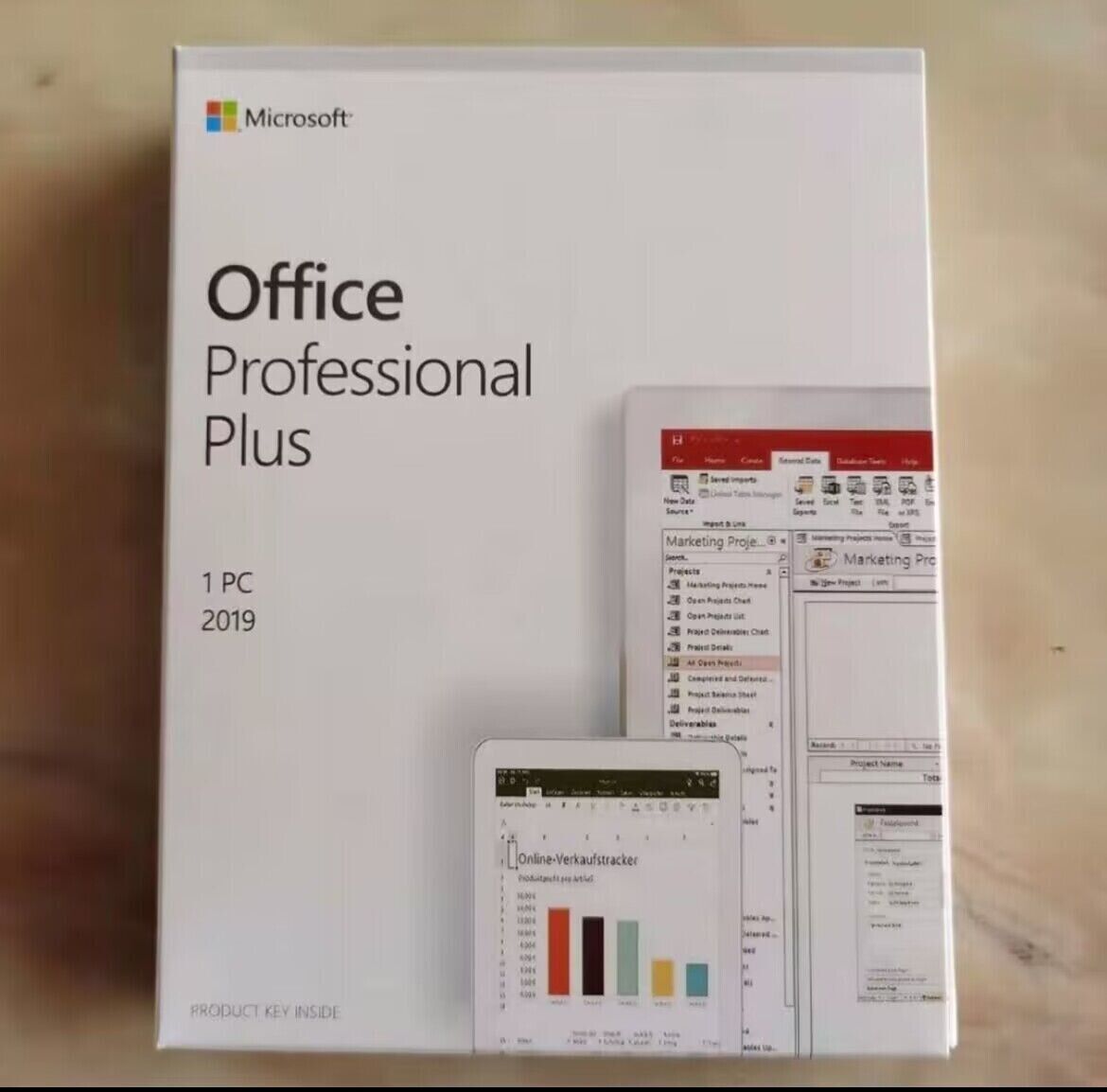 Microsoft Office 2019 Pro Plus DVD Genuine Retail License for 1 PC
