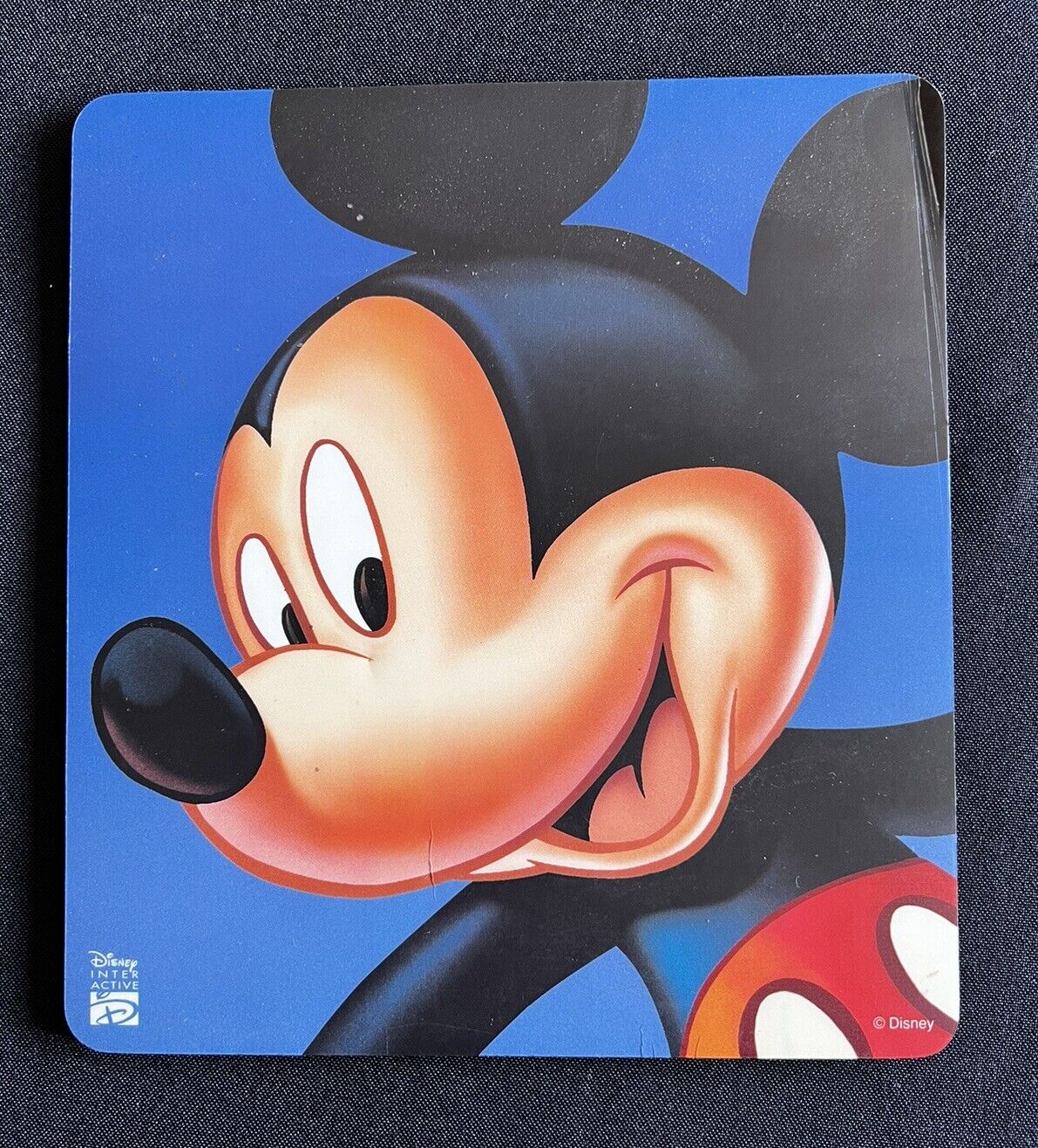RARE Vintage Disney Software Mickey Mouse Rubber Computer Mouse Pad VG