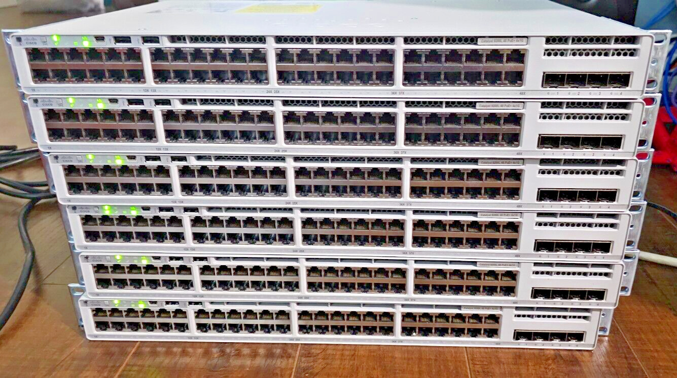 Cisco Catalyst C9200L-48P-4G Poe Layer 3 Switch with Stacking Modules & Cables