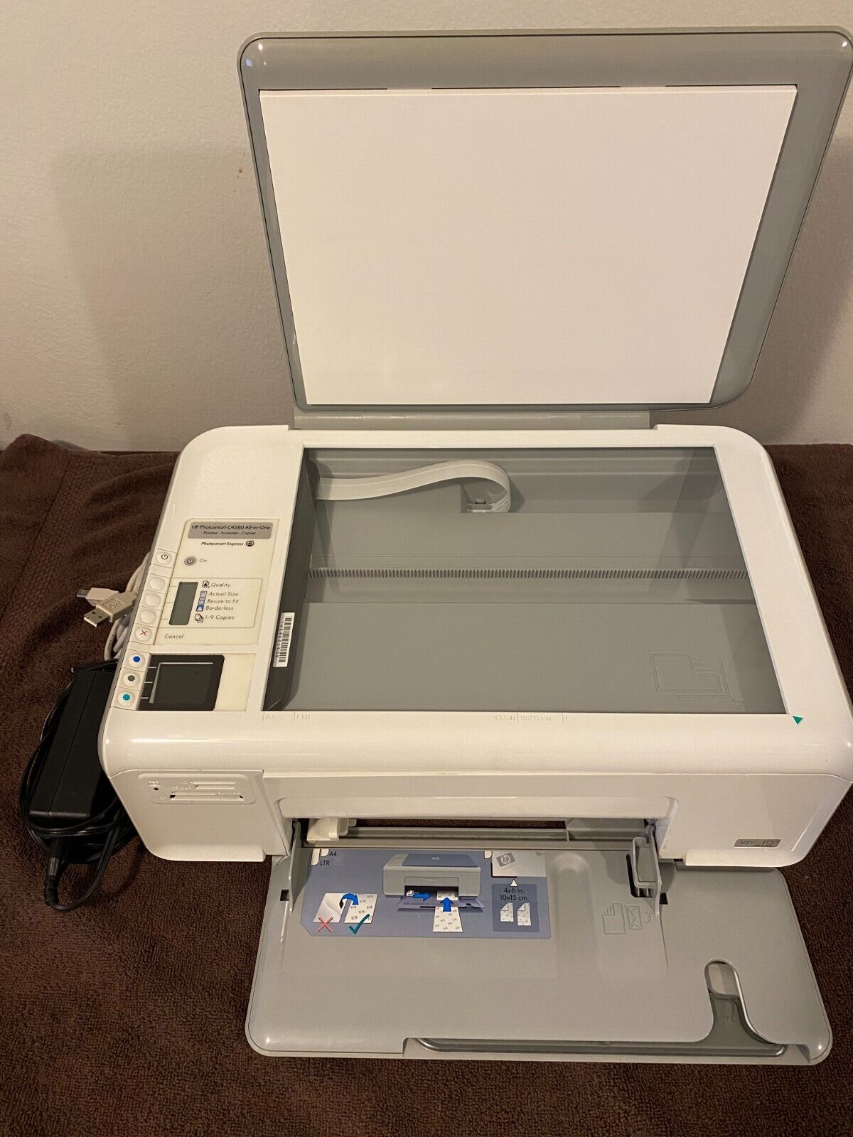 Used HP Photosmart C4280 All-In-One Inkjet Printer