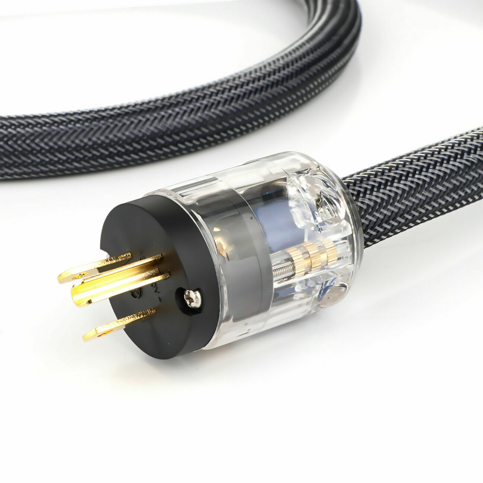 Audiophile HiFi Audio Power Cable Pure Copper EU US Schuko Ac Mains Supply Cord