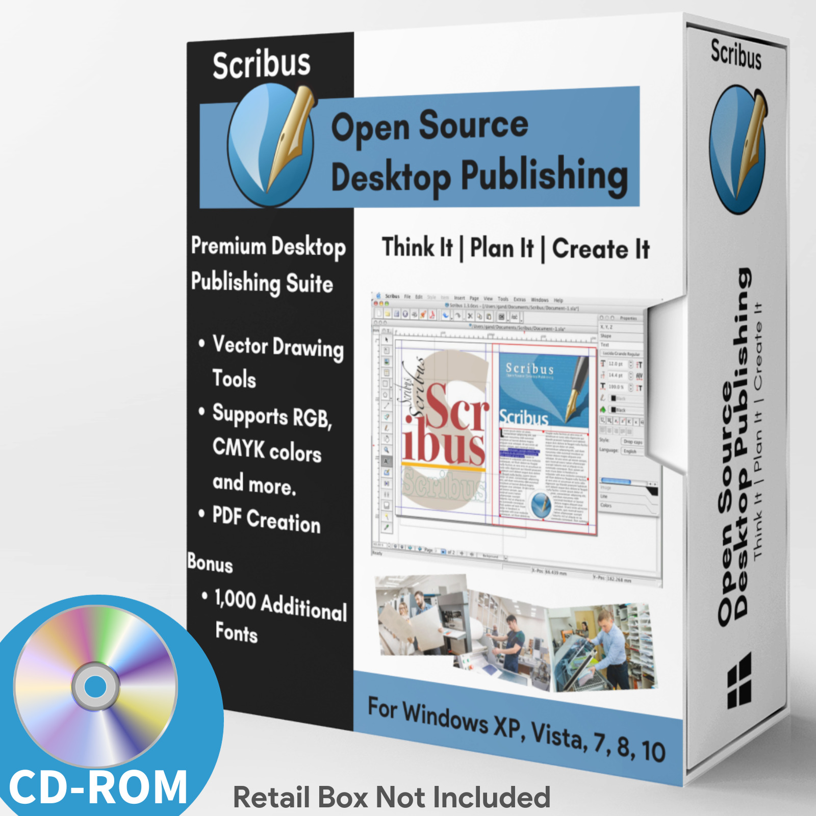 NEW Desktop Publisher Professional Publishing Print Design Software Program CD