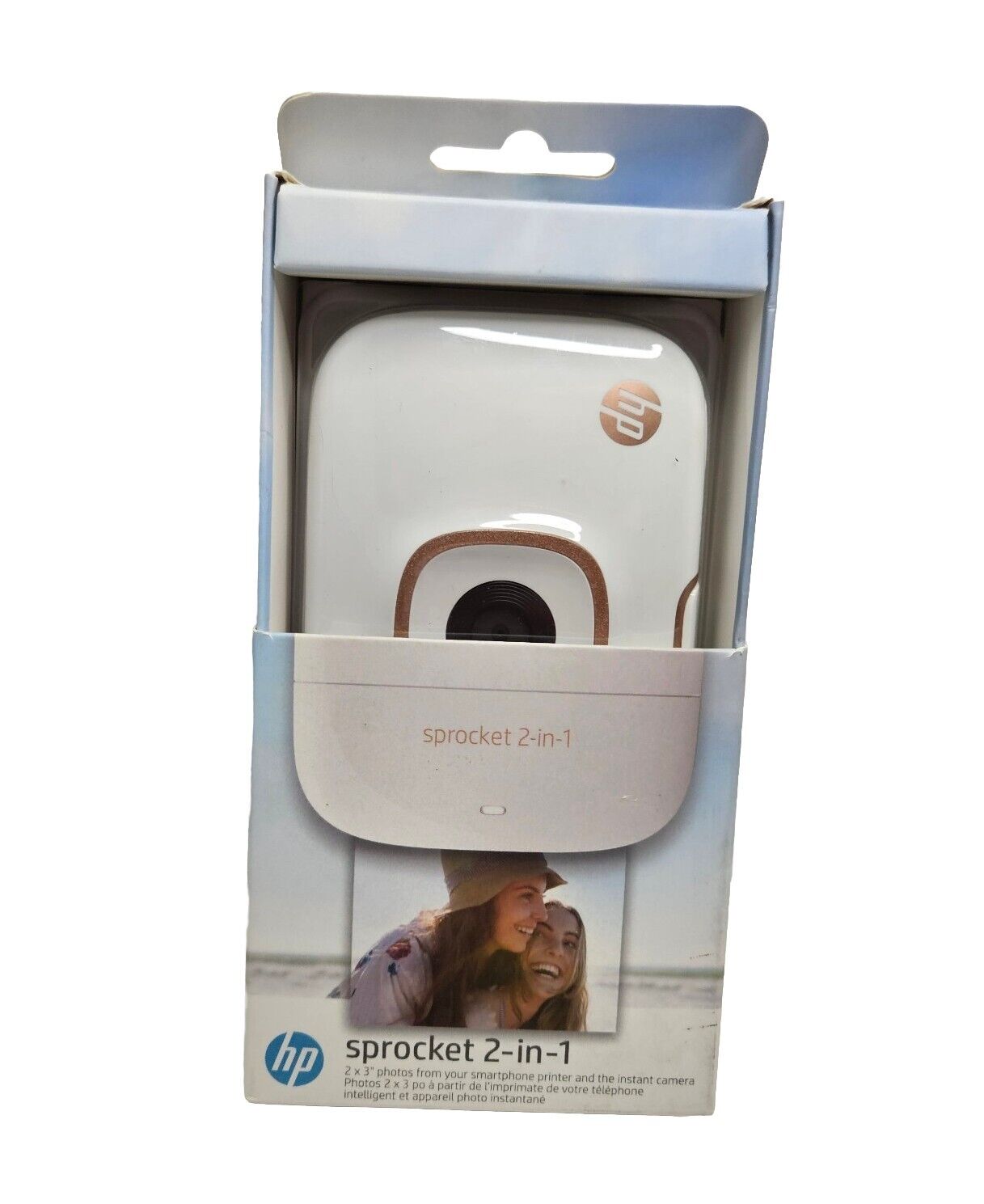 ++ NEW ++ HP Sprocket 2-in-1 Portable Photo Printer & Instant Camera White