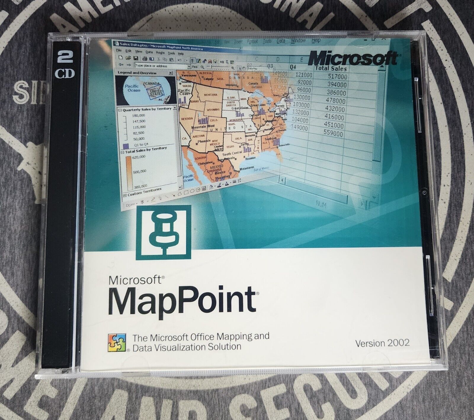 Microsoft MapPoint Version 2002 Office Mapping & Data Visualization Solution