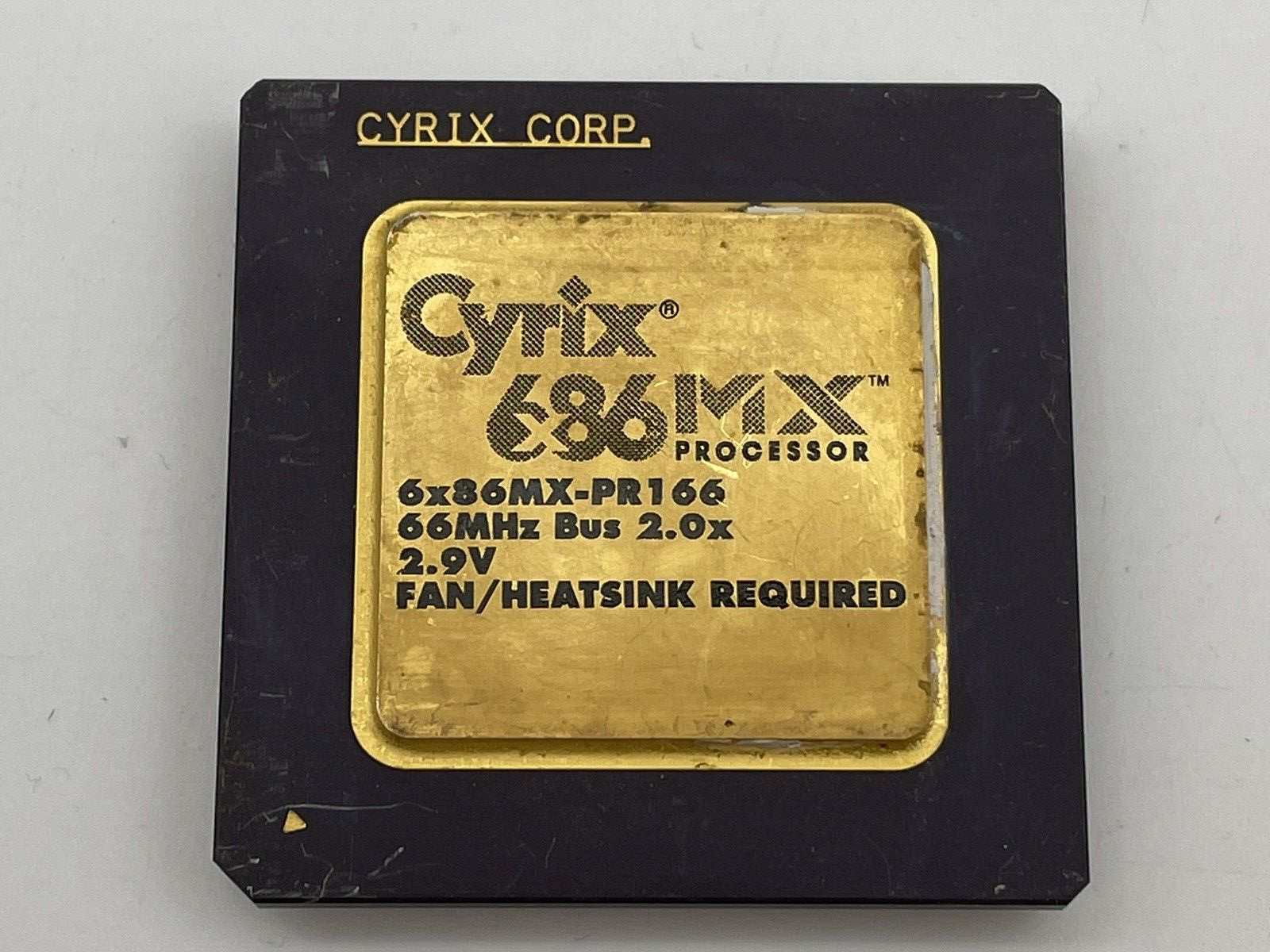 Vintage Cyrix 6x86MX-PR166 686 Processor 166Mhz CPU 1997