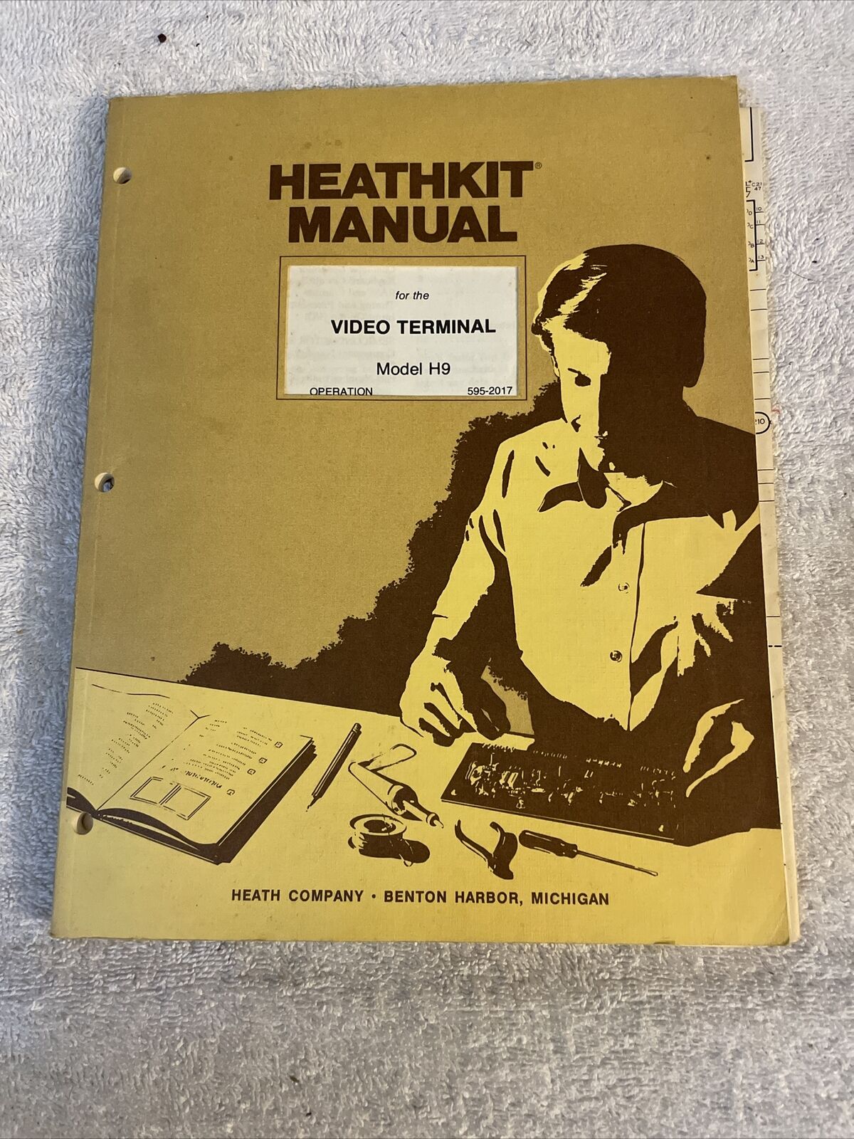 Vintage 70's Heathkit Manual Video Terminal H9 Operation 595-2017