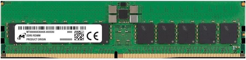 32GB Micron DDR5-4800MHz 2Rx8 Server RDIMM Memory MTC20F2085S1RC48BA1R