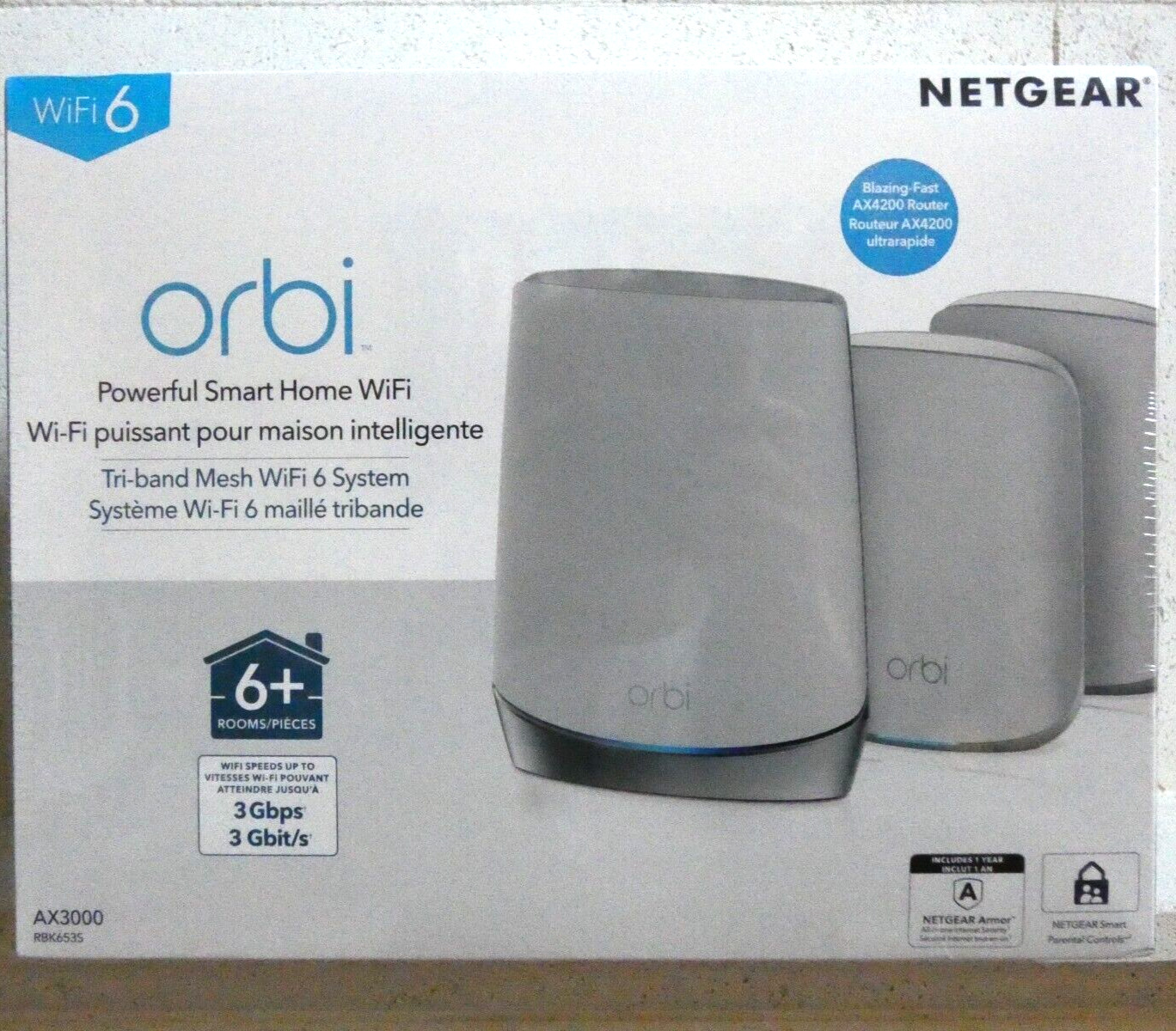 NETGEAR Orbi Whole Home Tri-Band Mesh WiFi 6 System Router with 2 Satellites ✅✅✅