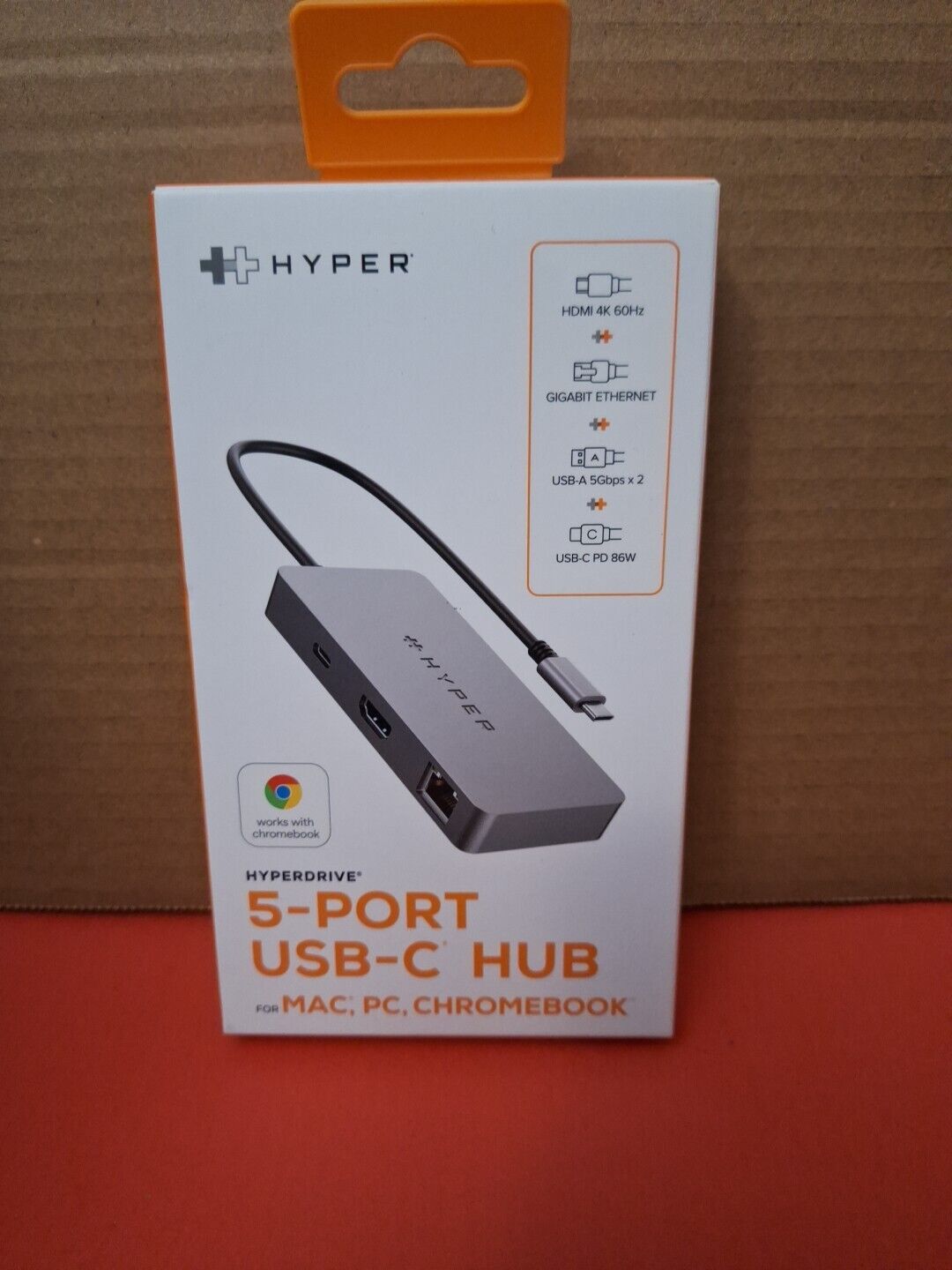 Hyper 5-Port USB-C HUB (space gray)- HDMB2WM
