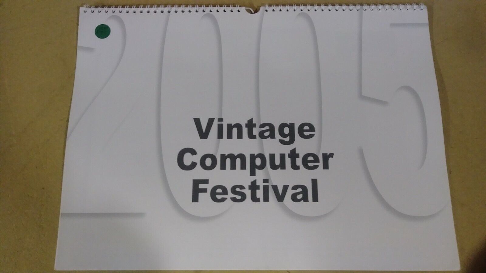 Vintage Computer Festival 2005 Calendar, Gorgeous Large Format, Good for 2022