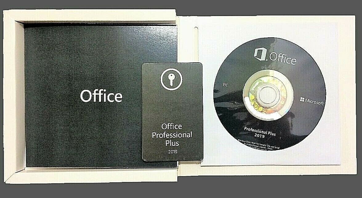 Microsoft® Office 2019 Pro Plus 1 PC DVD Format Sealed Microsoft Box