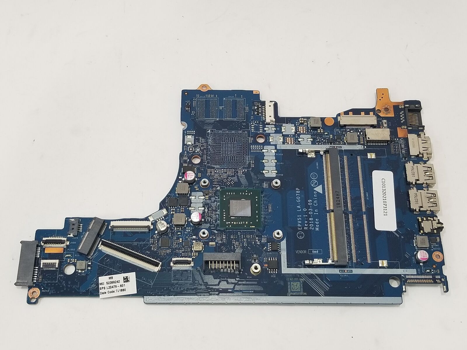 HP Notebook 15-DB AMD E2-9000e 1.50 GHz DDR4 Motherboard L20479-601